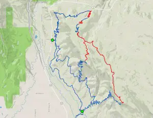 Coyote Canyon Conditions map