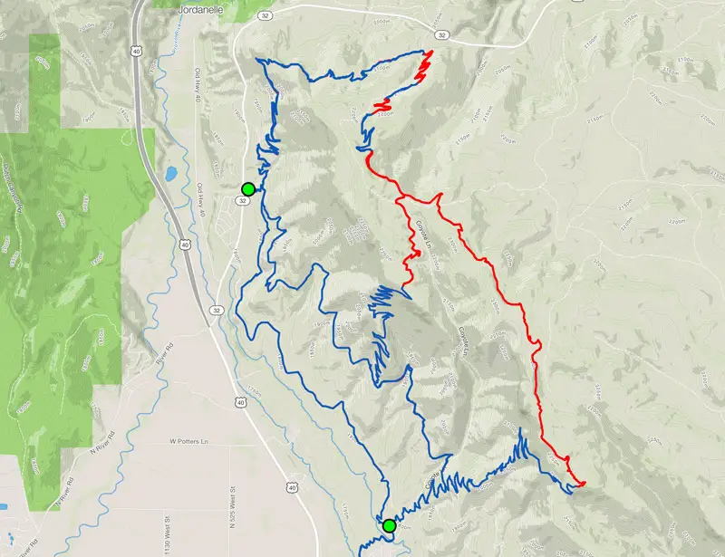 Coyote Canyon Conditions map